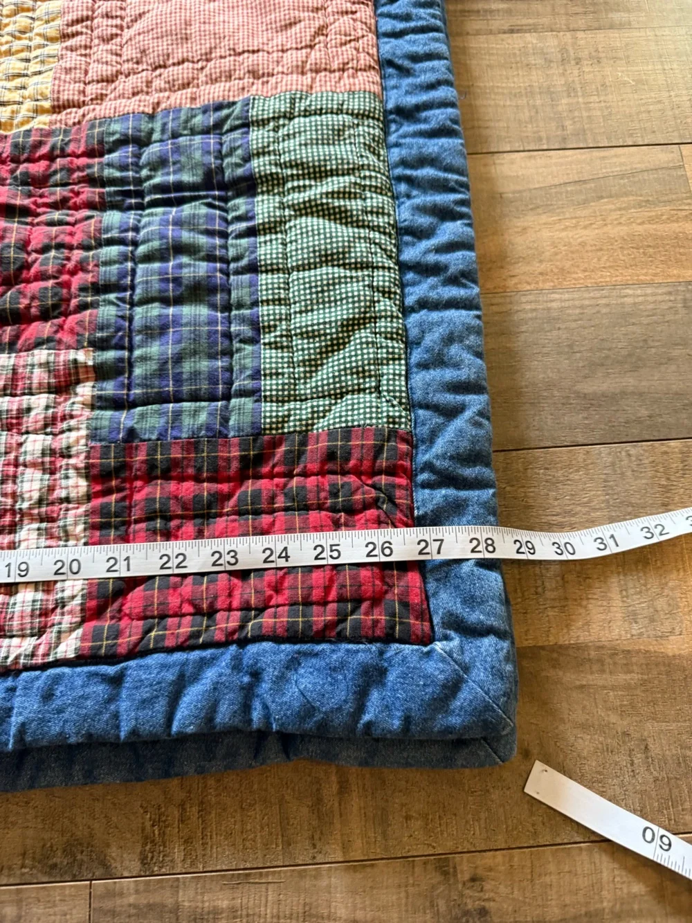 Nobility Dillards quilted look denim colorful pillow cases. Flaw